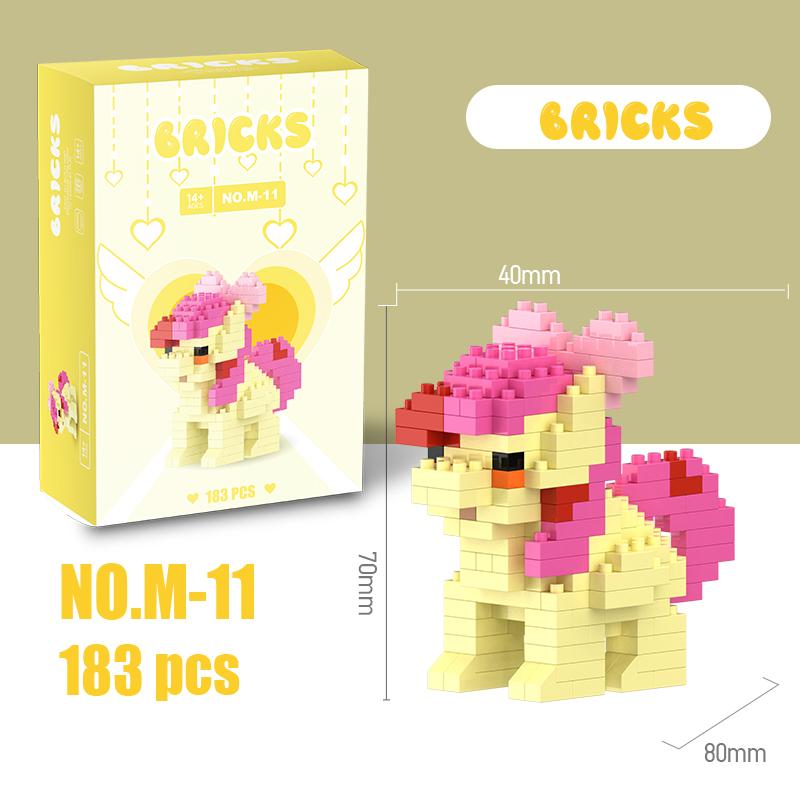 My Little Pony Строительные Блоки Лего Девочки из Эквестрии Фигурка Твайлайт Спаркл Строительные Блоки Мультяшный Персонаж Игрушки Для Детей