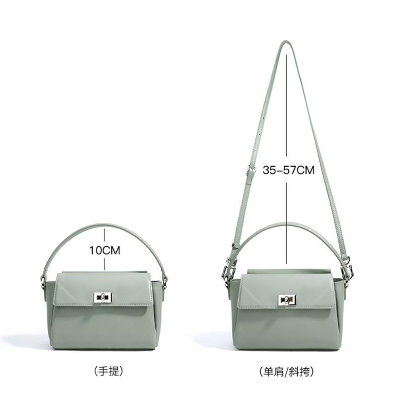 Minimalist Commuting Niche Flip Up Women's Bag Trend Versatile Leather Handbag High-end Sense Shoulder