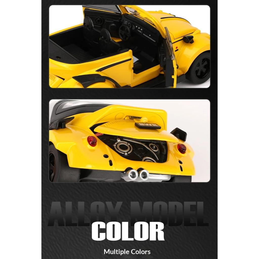 Масштаб 1/32 Volkswagen Beetle Литой металлический автомобиль Модель Симуляция Ретро Классический автомобиль Коллекционные Украшения Детские Игрушки Подарки