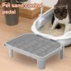 Cat Ramp for Litter Box Elevated Cat Litter Ramp Double Layered Litter Trapper with Filter Function for Small And Elderly Cats