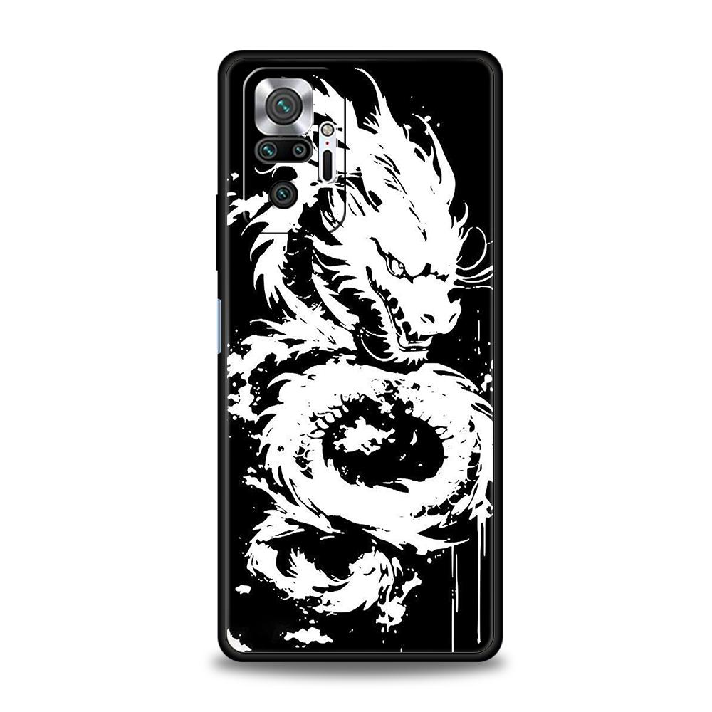 Чехол для телефона Дракон для Xiaomi Redmi Note 14 5G 13 12 10 11 Pro Plus 4G 14C 13C 12C 10C 9C Мягкий ТПУ Чехол