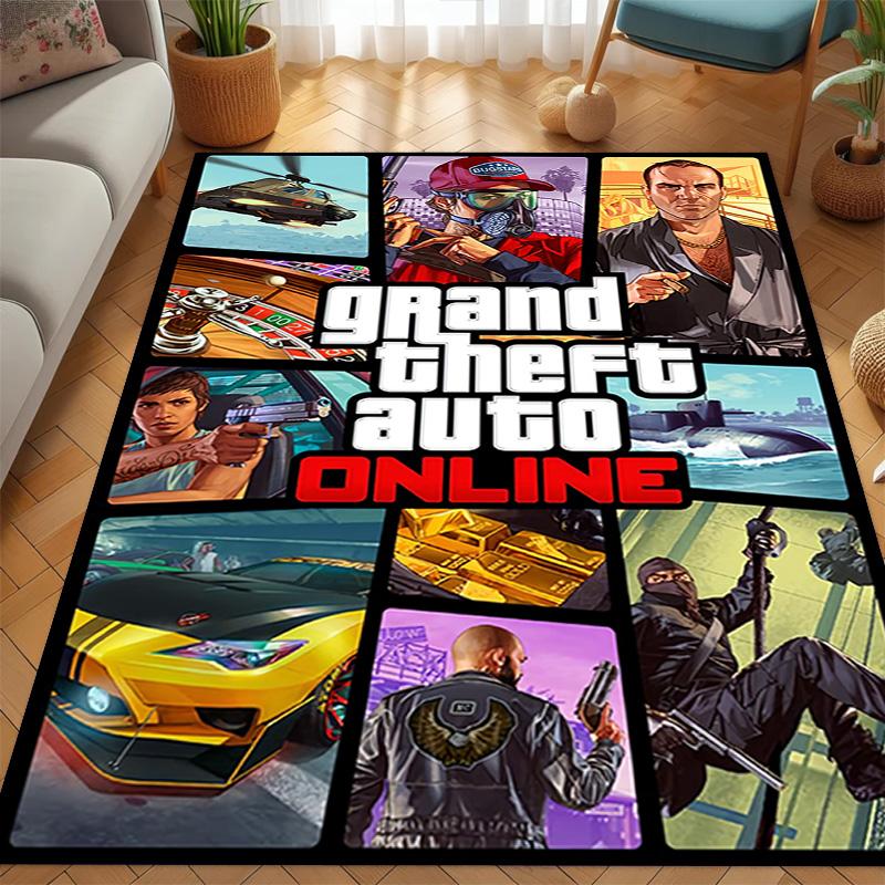Grand Theft Auto Online: High-Octane Adventure carpet Suitable for all seasons Home Decor Fashion Christmas gifts Art