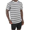 DeepSEA Облегающая футболка из лайкры с круглым вырезом в горизонтальную полоску 2403228