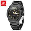 OLEVS Luxury Man Watch Classic Fashion Roman scale Dual Calendar Waterproof Luminous Stainless Steel Original Quartz Wristwatch