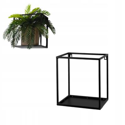 FLOWER STAND Metal Hanging Flower Stand Black Landes 19x25x27cm