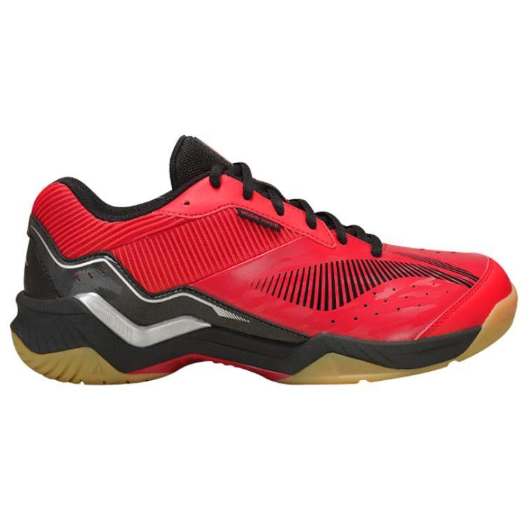 Li Ning Спортивные Удобные Амортизирующие Нескользящие Дышащие Низкие Бадминтонные Кроссовки Мужские Кроссовка Красный Черный AYTV005-2