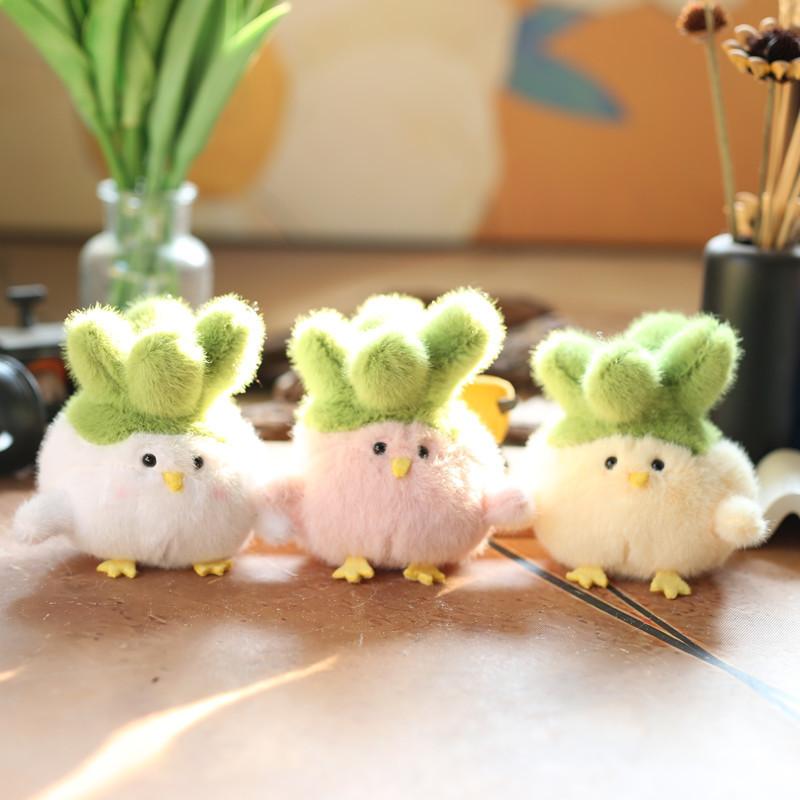 Cute Chicken Plush Toy With Short Plush Material For Kids And Bag Decor