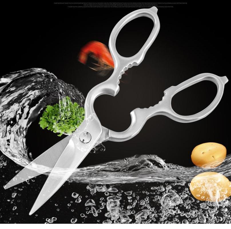 Многофункциональные кухонные ножницы из нержавеющей стали, бытовые ножницы для куриных костей, орехов