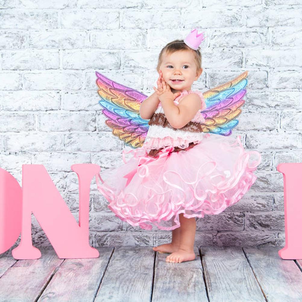 Детский костюм ангела с крыльями ангела, реквизит для косплея принцессы на Хэллоуин, Рождество, день рождения