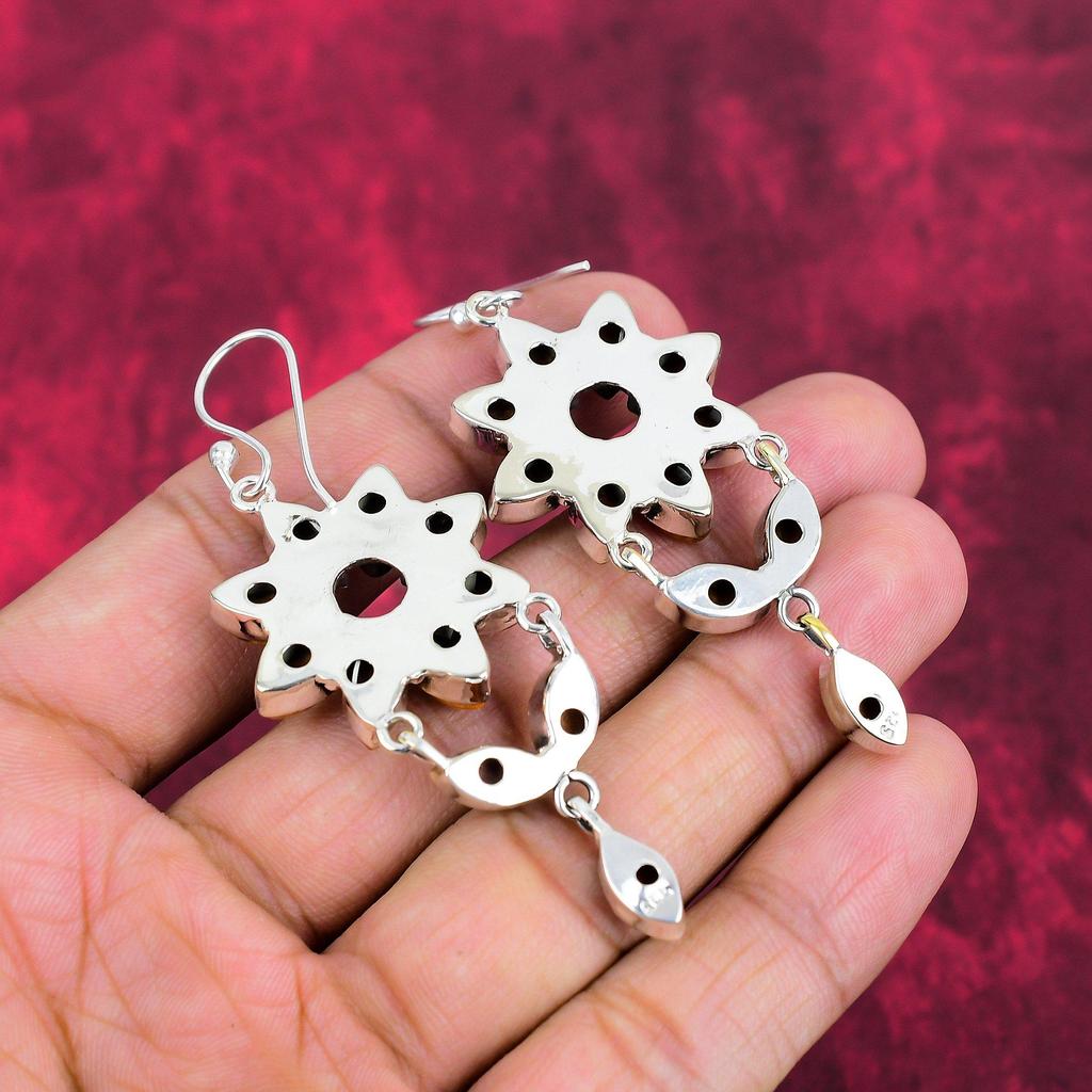 Серьги из цельного серебра 925 пробы с оранжевым кораллом Spong, серьги с драгоценными камнями ручной работы на День памяти