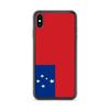Coque iPhone - Samoa - XS Max - Souple - Multicolore - Design Drapeau