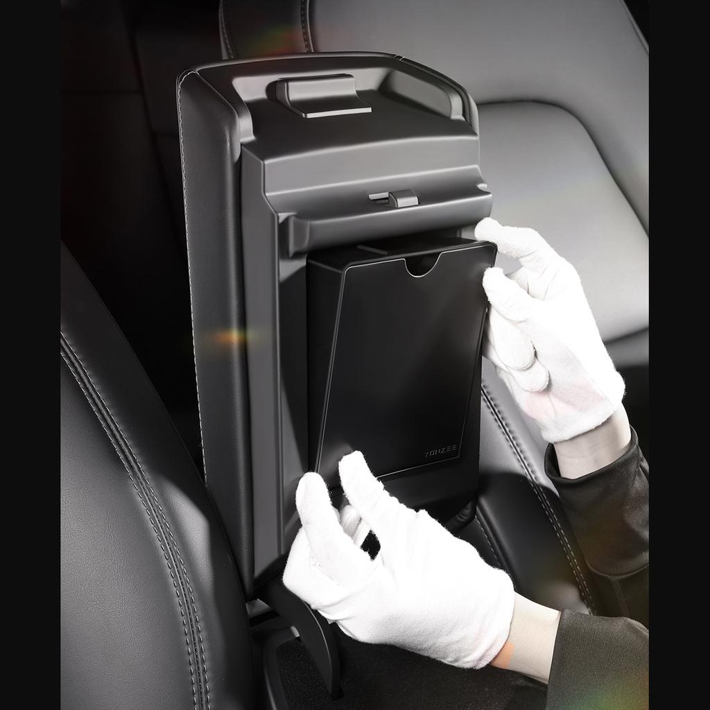 Для Tesla Model 3 Model Y 2022 2023 Центральная консоль подлокотник Магнитный скрытый ящик для хранения Органайзер Коробка автомобильные аксессуары