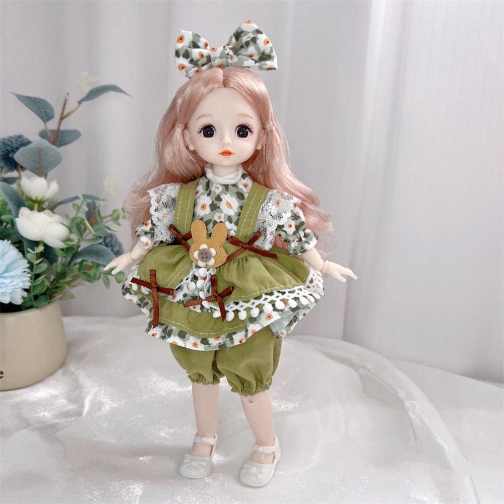 3D Simulation Eyes Cute BJD Doll 20 Joints Fashion Clothes BJD Doll 1/8 30CM BJD Doll  DIY Toys