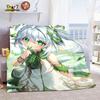 Genshin Impact Nahida Throw Blanket Flannel Soft Kawaii Cute Cartoon Nahida Genshin Autumn Anime Breathable Bedding Travel Throw