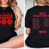 Унисекс Футболка для фанатов BTS Мировой тур 2026 Лос-Анджелес с именами участников