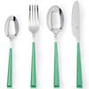 Ensemble De Couverts - UNITED COLORS OF BENETTON - Casa Benetton - Acier Inoxydable - 24 Pièces - Vert