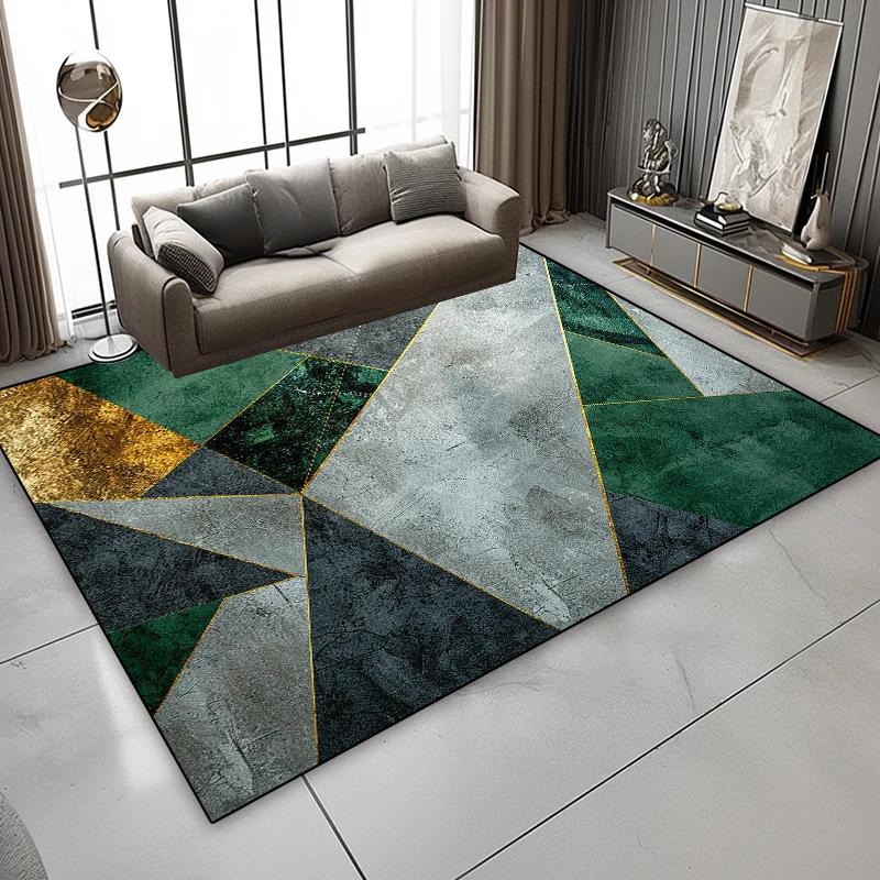 Nordic Abstract Art Luxury Carpets Living Room Geometric Home Decoration Washable Soft Rugs Sofa Area Bedroom Non Slip Floor Mat