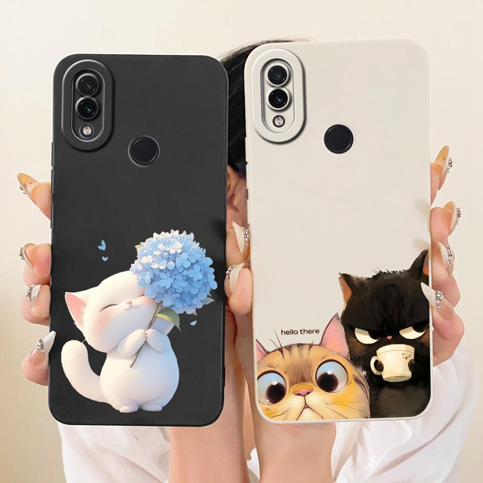 Чехол для Xiaomi Redmi Note 7 Pro Чехол Милый Кот Кролик Мультфильм Мягкий Конфетный Силиконовый Защитный Чехол Для Redmi Note 7 7S Fundas