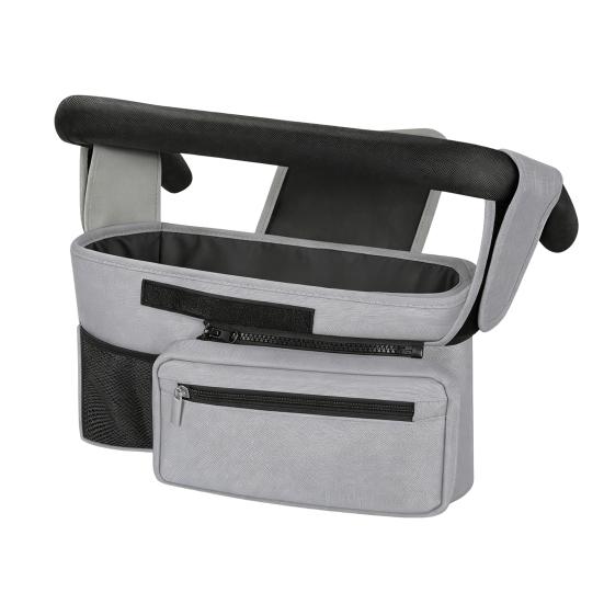 Stroller Storage Bag, for with Adjustable Straps, Waterproof Oxford Fabric Multi-Compartment Organize, for Baby Bottles Diapers Keys