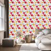 Wallpaper Flowers white, light gray and cream for living room and bedroom 50x1000