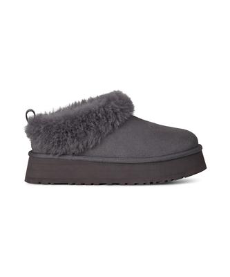 Ugg [Women] Wool Collar Ankle Slippers (Tazel) - Obsidian / 1171393-Obs