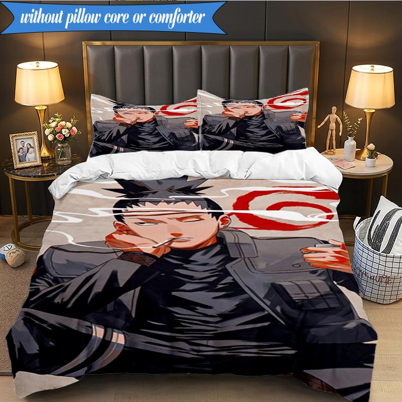 Ninja Team Adventures 3pcs K-pop music group Bedding set,Ideal for Bedroom, Dormitory,Including Duvet Cover And 2pcs Pillowcases,Fan gifts