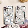 Penguin Kawaii Cartoon Phone Case For iPhone 15 11 12 13 14 Mini Pro Max XR X XS TPU Clear Case