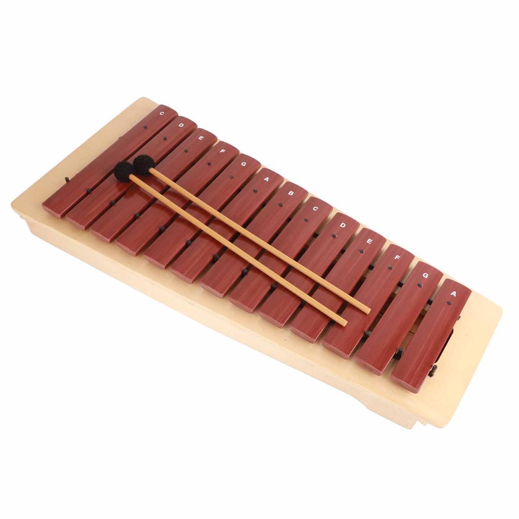 Xylophone Wooden 13 Tone Box Type High Pitch Pine Music Orff Percussion Instrument for Kids