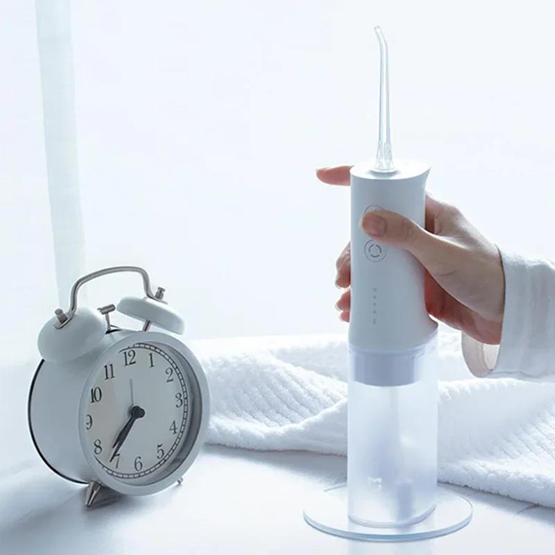 Ирригатор для полости рта, перезаряжаемый, зубная нить, электрическая ирригатор для чистки зубов и полости рта, 4 скорости, 4 насадки