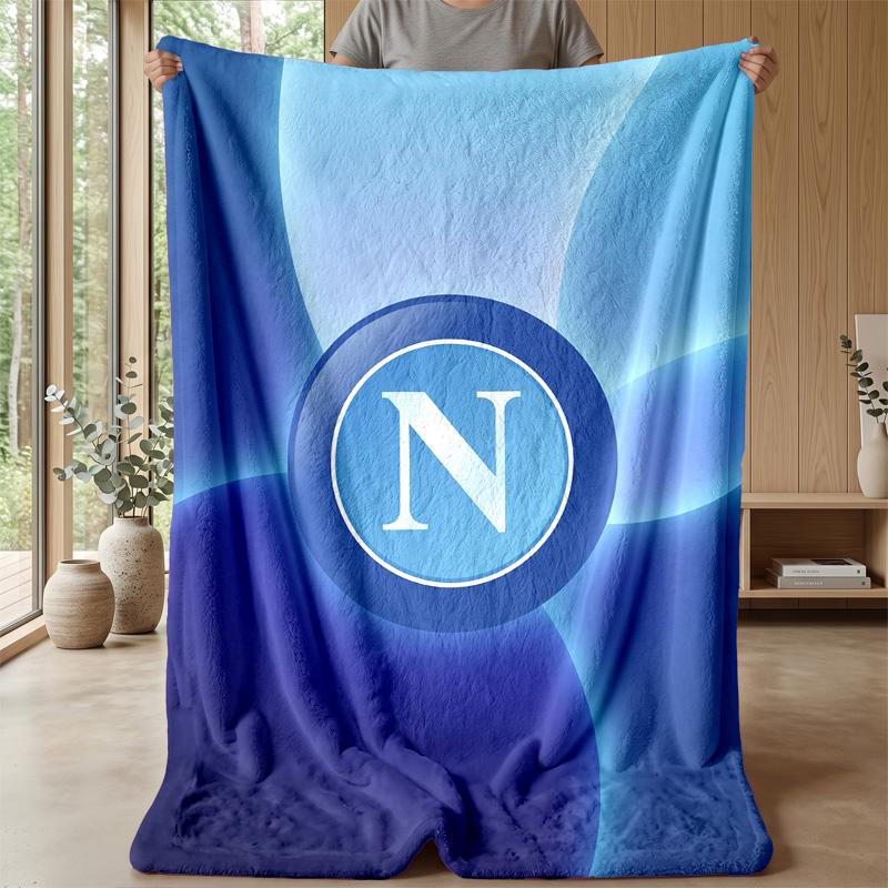 Napoli FC Soft Flannel Fleece Blanket Lightweight Cozy Warm Throw Blanket For Sofa Bed Home Decor