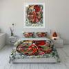 "Traditional Geisha with Red Parasol" Print Bedding Set Duvet Cover Pillowcases (1* Duvet Cover 2* Pillowcases Do Not Include Comforter)