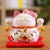 5-дюймовый Maneki Neko Lucky Cat Украшение Керамическая Статуэтка Кошки Удачи Домашний Декоративный Подарок Фэн-Шуй Призывающая Кошка Копилка