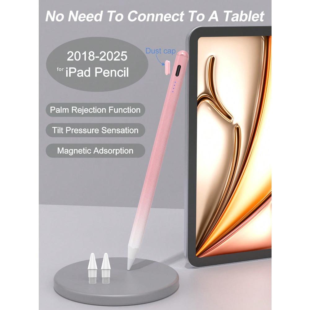 Стилус для iPad с функцией отклонения ладони Stylus Pen для iPad Air M2 Pro 13 Pro 12.9 10-го Поколения 7-го 8-го 9-го 10.2 для iPad Pencil
