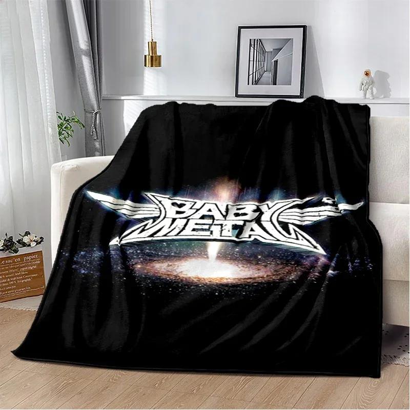Babymetal combination warm printed blanket, office lounge sofa blanket, flannel household blanket multifunctional blanket