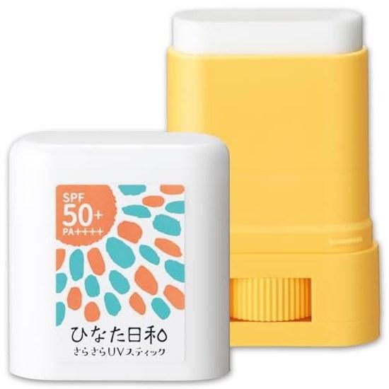 Хината Биёри Сарасарау УФ-стик 15г SPF50+ PA++++ Водостойкий Унисекс Для всей семьи Не пачкает руки Солнцезащитный Сделано в Японии Без отдушек Без красителей