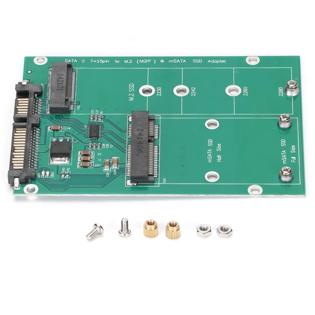 Адаптер M.2 NGFF на SATA Стабильный Удобный Прочный Прочный Конвертер MSATA SSD на SATA