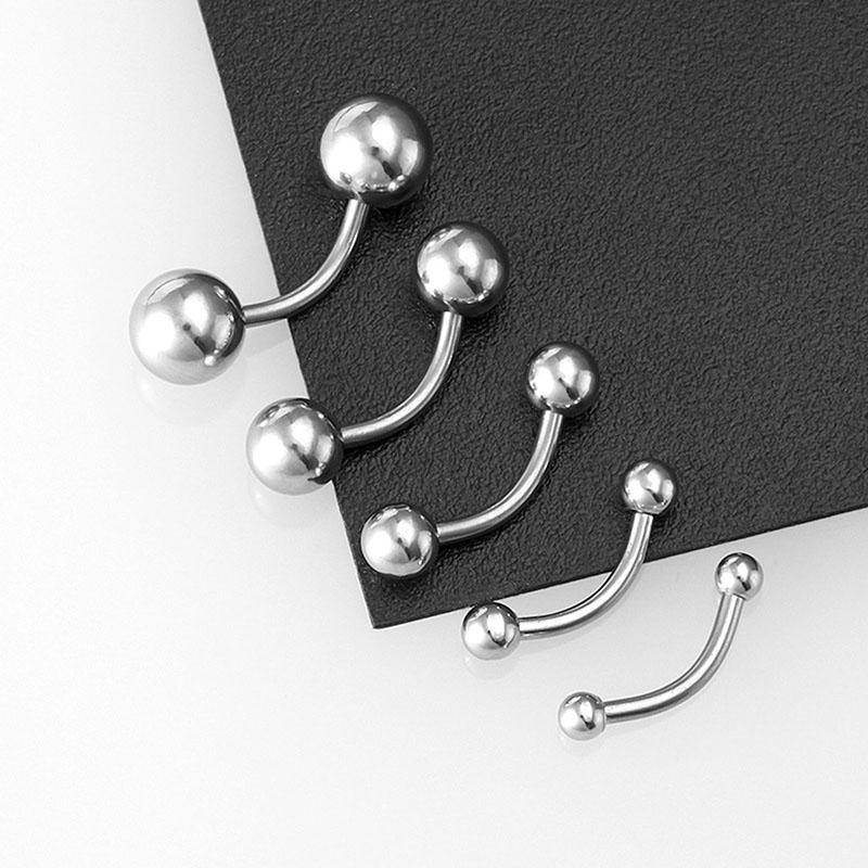 5 шт 16G 2.5-6Mm бровь пирсинг губ кольцо изогнутая штанга гвоздик украшения для тела