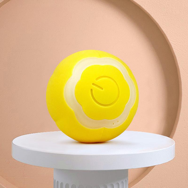 Pet Plastic Funny Cat Ball Cat Toy Electric Rotating Luminous Ball Intelligent Automatic Rolling Ball Cat Chewing Toy