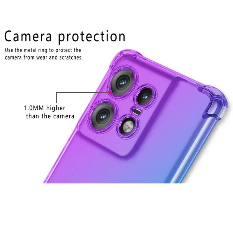 Ударопрочный градиентный чехол из ТПУ для Motorola Edge 50 Pro 2026 Moto Edge 50 Neo Fusion Ultra Защитная крышка Funda Coque