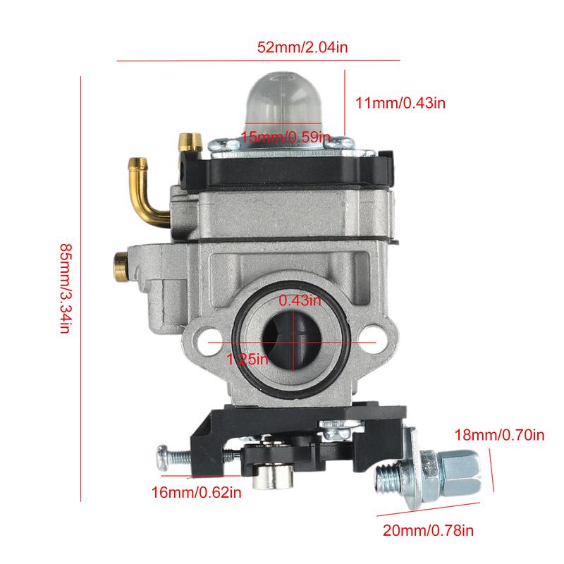 For 22cc 26cc 3c 34cc 36cc 2-stroke 11mm Carburetor Brushcutter Carburetor For Trimmer Cutter Chaaw