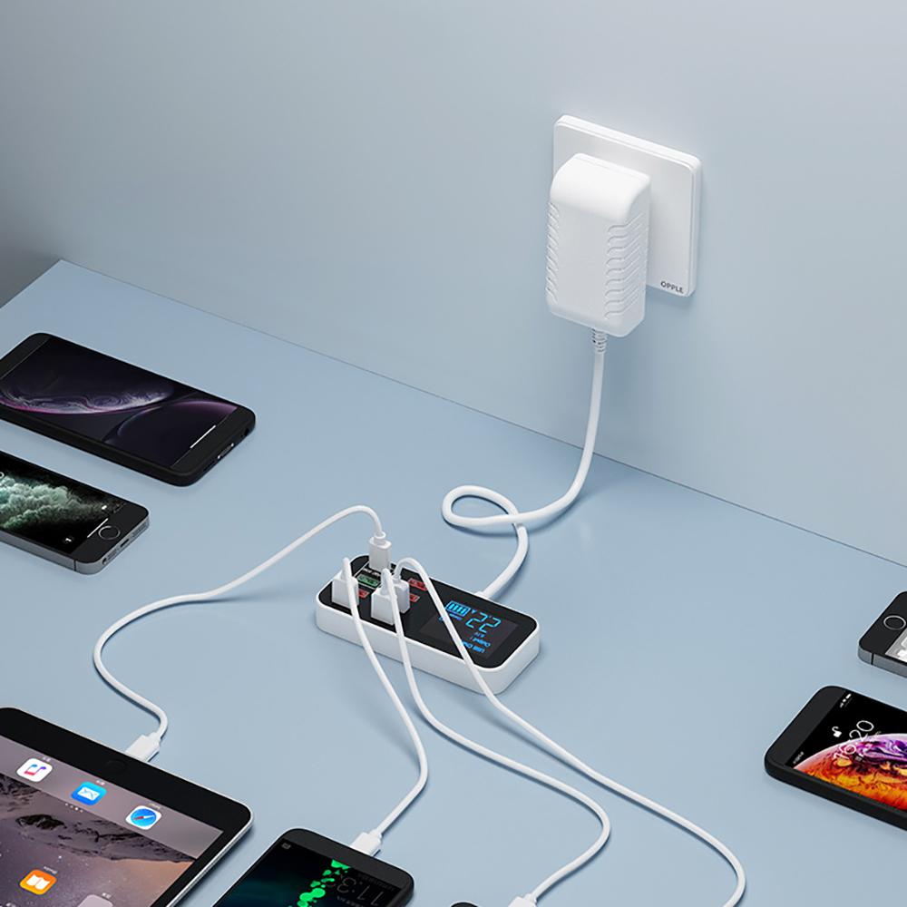 40W Multi 8 Port Type C USB Fast Charger Quick Charge QC 3.0 PD Charging Station