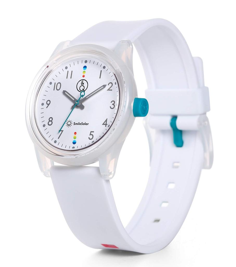 Часы Analog Smile Solar Matching Style Водонепроницаемый уретановый ремень Белый [Citizen Q&Q] RP26-009 Мужские