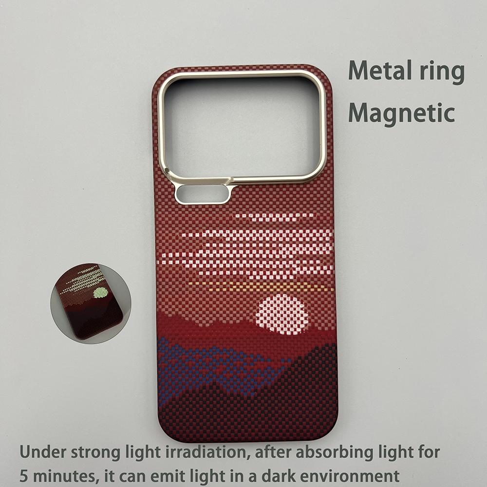 For Xiaomi 17 Pro Max Phone Case - Kevlar Aramid Fiber Xiaomi 17Pro Hard Shell Ultra-Thin Lightweight Magnetic Protection Cover