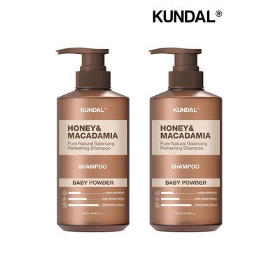 Honey & Macadamia Nature Shampoo Baby Powder 500ml X2