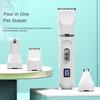 Dog Clippers Professional for Thick Hair LCD Power DisplayLow Noise Cordless Dog Grooming Clippers Sharp Stainless Steel Blade Rechargable Pet Shaver 