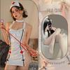Lingerie Suspender Lace Perspective Nurse Hot Sexy Passion Bed Uniform Suit Flirty Lingerie