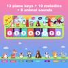 Детский музыкальный коврик-пианино для малышей, напольный коврик-клавиатура для танцев с 8 звуками животных, детский коврик, развивающие игрушки для детей, подарки