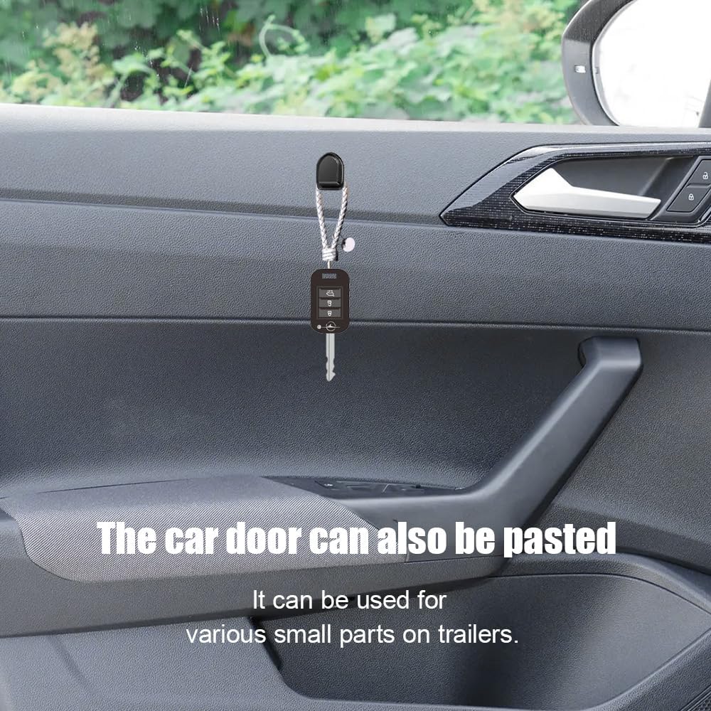 5PCS Car Dashboard Mini Hooks, Car Key Holder, Multifunctional Auto Dashboard Hook, Universal Interior Auto Accessories Self Adhesive Backseat Hanger
