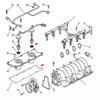 Gen 3 LS Aluminum Valley Pan Cover Plate Gasket For 1999-2003 GM LQ4 LQ9 4.8L 5.3L 5.7L 6.0L Sliver XZ-0008