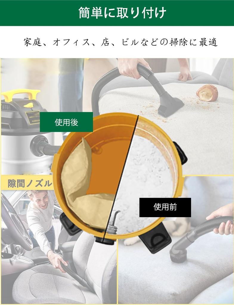 Dust Bags Paper Packs for Stanley and Vacuum Cleaners SL18410-5B E-Value Wet/Dry SL18410-5B (20L) / SL18410P-6A /SL18410-8B / SL18410P-5A /